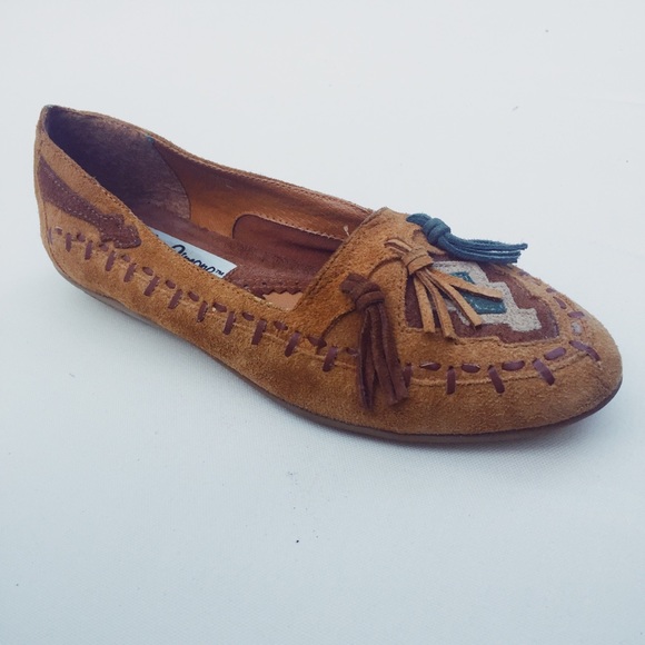 Boho Chic 1980s L.J Simone NY TheMinnie moccasins - Picture 4 of 7